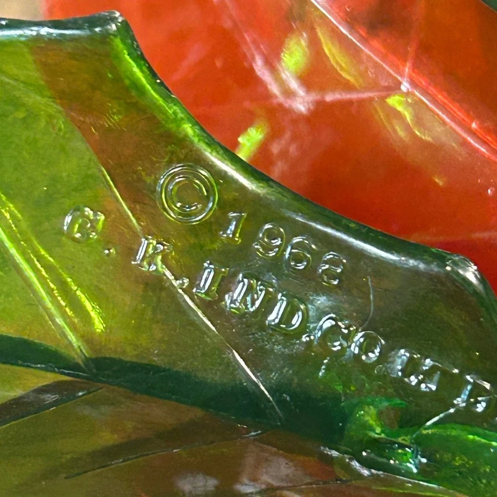 Vintage 1968 CK Ind‎ Co Lucite Poinsettia Wall Decor